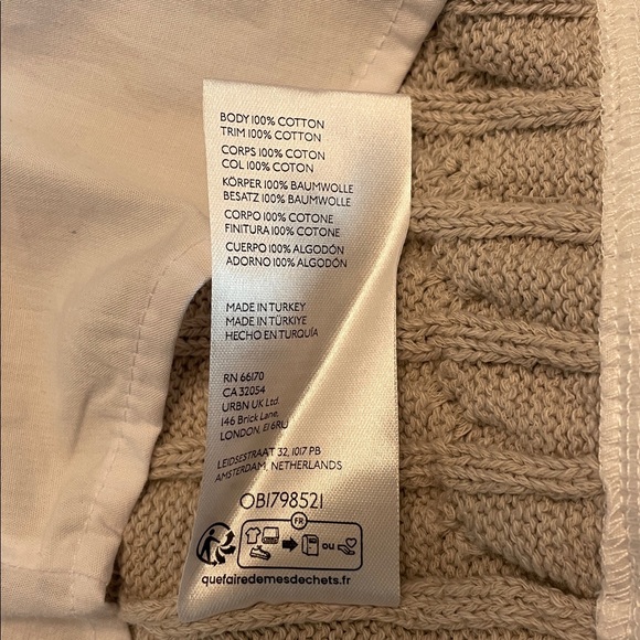 Anthropologie Maeve Twofer Cable Sweater Size Medium Short Sleeve - Picture 14 of 16